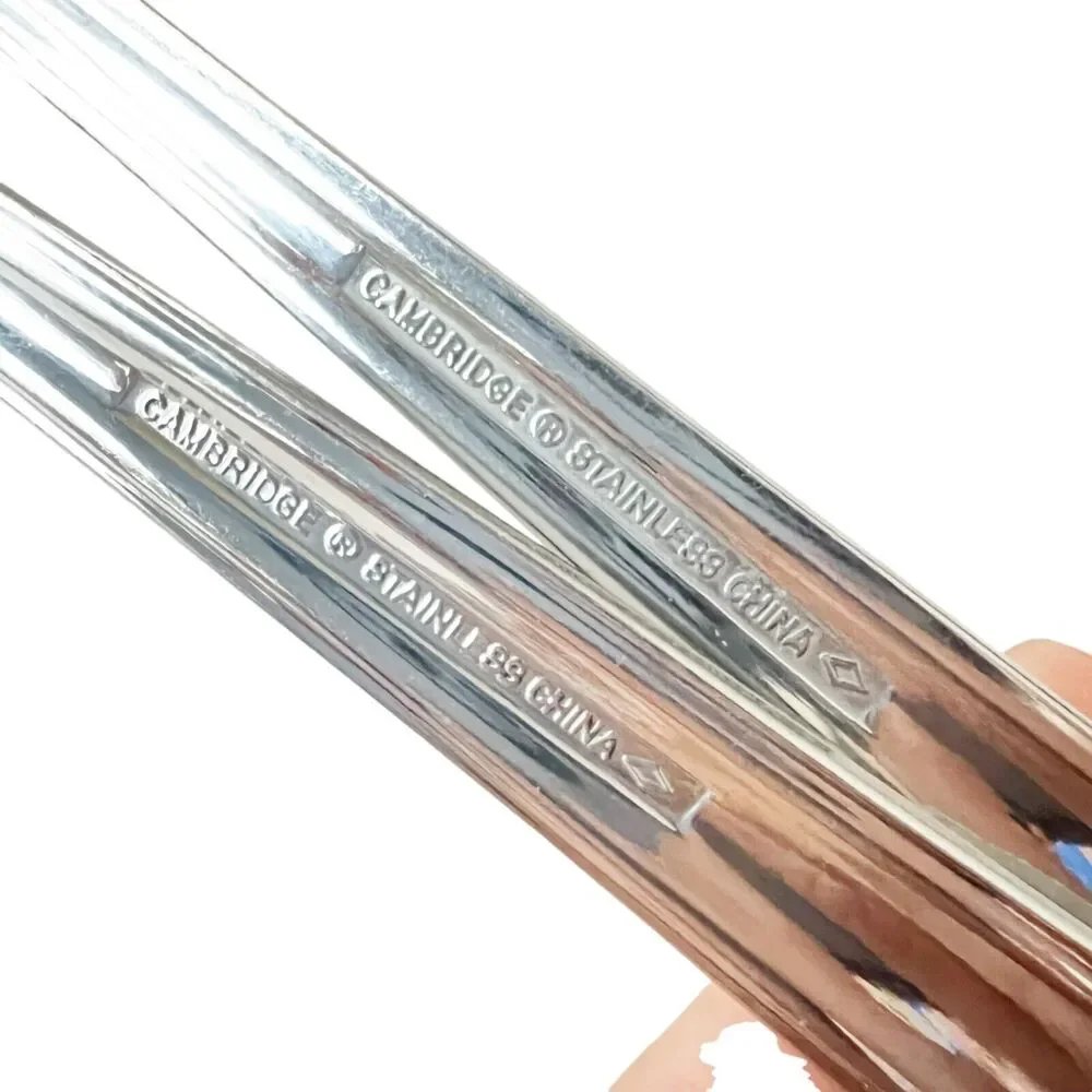 Cambridge Crossroad Sand 1 Oval Soup Spoon + 1 Salad Fork